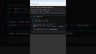 Quick Forecast in Python Using NumPy One Line Analysis [upl. by Eserahs]