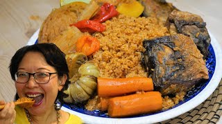 Thiéboudiène  Le plat national du Sénégal  Riz au poisson et aux légumes [upl. by Westley388]