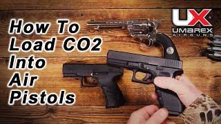 How to Load CO2 into BB Gun and Pellet Air Pistols Umarex Airguns [upl. by Oivatco]