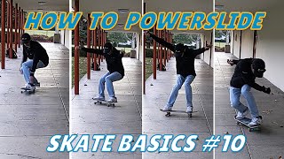 Skate Basics How to POWERSLIDE [upl. by Neerac]