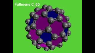 Fullerene C60  3D structure [upl. by Assirehc]