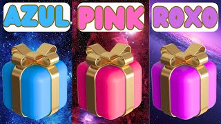 Escolha Seu Presente 🎁 Elige Tú regalo ✨ Azul ou rosa ou roxo [upl. by Ananna]