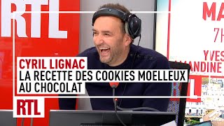 Cyril Lignac  sa recette de cookies moelleux au chocolat [upl. by Enytsuj]