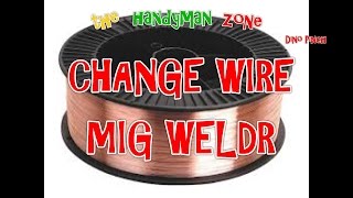 Change Spool in Mig or Wire Welder [upl. by Eerb]