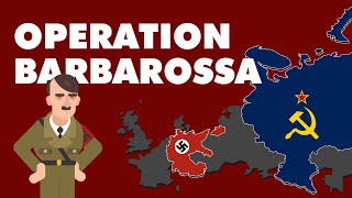 Operation Barbarossa Hitlers Invasion of The Soviet and Battle of Moscow  Animation [upl. by Akined629]