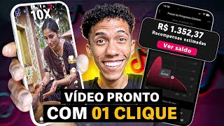 COMO CRIAR VÍDEOS COM 1 CLIQUE PARA MONETIZAR UM PERFIL DO TIKTOK RÁPIDO [upl. by Refinnaj]