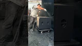 Part3  Speaker cabinet spray painting workspaceproaudio speaker audio raidongaudio raidong [upl. by Spada641]