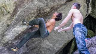 Anthony Gullsten And Jernej Kruder Working An 8a Boulder  Vlog 55 [upl. by Adev]