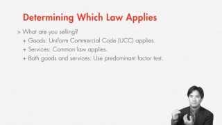 Contract Law Determining Which Law Applies UCC or Common Law  quimbeecom [upl. by Calloway260]