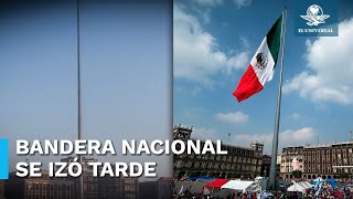 Zócalo amanece sin Bandera Nacional… la izan después [upl. by Ardiek63]