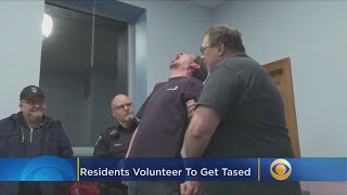 Video Residents Volunteer To Get Tased [upl. by Eldrid514]