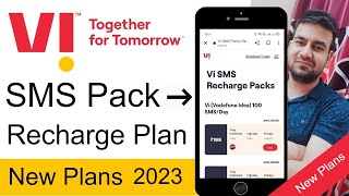 Vi Vodafone Idea SMS Recharge Plans 2023  Vi SMS Pack Recharge  Vi Me SMS Recharge Kaise Kare [upl. by Tnattirb956]