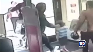 Father fights off man who randomly grabbed his child at Miami Beach CVS [upl. by Tarr]