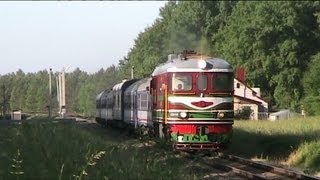 TEP600430 with tourist train The Amber Train  Тепловоз ТЭП600430 с туристическим поездом [upl. by Odanref]