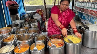 Famous Aunty selling Non Veg Meals unlimited Rs 120  Hyderabad Street Food  Indian Street Food [upl. by Kwon]