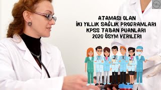 Ataması Olan Sağlık Programları I Kpss Taban Puanları I 2020 Yılı Ösym Verileri I Atama Sayıları [upl. by Sikram]