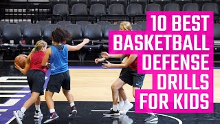 10 Best Basketball Defense Drills for Kids  Fun Youth Basketball Drills by MOJO [upl. by Hceicjow807]