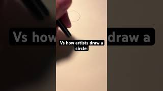 How normal vs artists draw circles drawing artist art [upl. by Wallas]