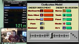 SimEarth The Living Planet SNES speedrun in 24814 [upl. by Htepsle]