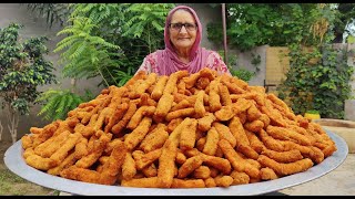 CHEESE STICKS  Indian Paneer Sticks Recipe By Granny  Indian Street Food  Veg Village Food [upl. by Risley]