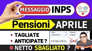 📑 PENSIONI APRILE ➜ INPS SBAGLIA I CALCOLI con AUMENTI NETTI PIù BASSI e PAGAMENTI PRIMA DI PASQUA [upl. by Oberheim482]