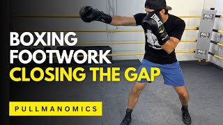 Boxing Footwork  How to Close the Gap Using Your Jab Southpaw amp Orthodox  Training amp Drills [upl. by Nikolia]