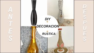 DIY COMO TRANSFORMAR JARRONES CON TEXTURA RUSTICA FACIL Y ECONOMICO jarronesrusticos [upl. by Alimak488]