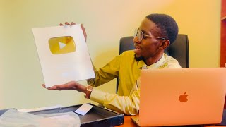 YOUTUBE SILVER PLAY BUTTON UNBOXING [upl. by Essile]