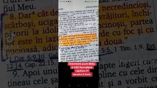 Deschideți acum Biblia și citiți Apocalipsa capitolul 21 versetul 8 Amin [upl. by Sachi]