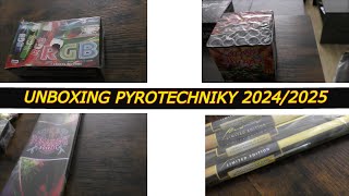 První letosni unboxing pyrotechniky 20242025 upraveno [upl. by Alwitt131]