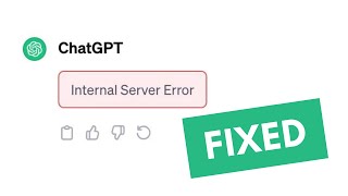 How To Fix ChatGPT Internal Server Error on Windows 1110 [upl. by Nwahsar]