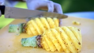 Comment préparer un ananas frais facilement [upl. by Hsirt]