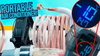 How to Make a Powerful Mini Freezer  Portable Mini Air Conditioner up to 10ºC [upl. by Atteuqaj]