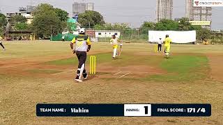 T20 cricket match in Kharghar Navi Mumbai  Mahim vs Airoli  Cricket match highlights [upl. by Malchy]