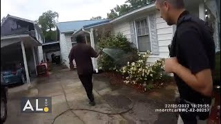 Body cam footage of Alabama pastor arrested for watering neighbors plants [upl. by Apfel]