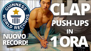 NUOVO RECORD DI CLAP PUSH UPS IN 1 ORA  APPLAUDO PER 60 minuti [upl. by Sheepshanks]