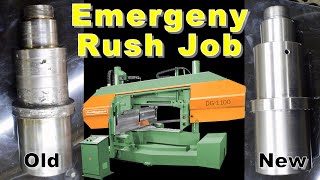 Emergency Shaft Build for a Peddinghaus Bandsaw  Manual Machine Shop [upl. by Menendez744]