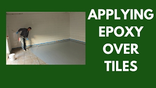 Applying Epoxy over Tiles  How to ensure proper bonding and filling [upl. by Lacefield]