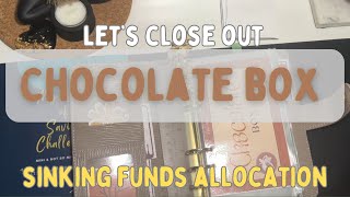 Closing Out The Chocolate 🍫 Box Savings Challenge  How Much Saved  Sinking Funds Allocation [upl. by Rosalind964]