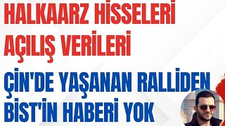 HALKA ARZ HİSSELERİ AÇILIŞ VERİLERİ  ÇİNDE YAŞANAN RALLİDEN BİSTİN HABERİ YOK [upl. by Cade]