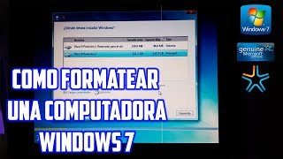 Como Formatear Una Computadora PC  Instalar Windows 7 sin CD 2018 [upl. by Doroteya]