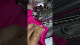 Industrial Coverstitch Sewing Machine Bias Attachment [upl. by Ahsenrac]