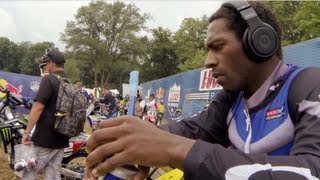 GoPro HD James Stewart Full Moto 2  RedBud MX Lucas Oil Pro Motocross Championship 2013 [upl. by Arahd]