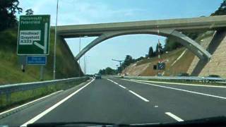 Hindhead Tunnel on A3 to Portsmouth [upl. by Romelda]