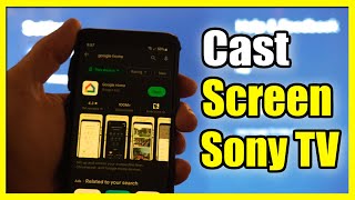 How to Connect amp Screen Mirror Phone to Sony TV Google TV Easy Method [upl. by Casilda826]