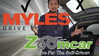 SelfDrive battle Zoomcar or Myles [upl. by Ennaear]