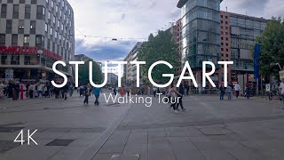 Stuttgart  City Center  Walking Tour  4K [upl. by Mahalia211]