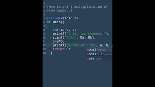 1 C programming Exercise  C language tutorial👨‍🏫📓shorts coding [upl. by Ynhoj]