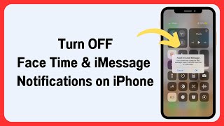 How To Turn OFF FaceTime and iMessage Notification on iPhone or iPad [upl. by Wiener]