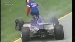 1997IndyRacingLeagueIndianapolis500RobbyGordoncrashmp4 [upl. by Kristyn]